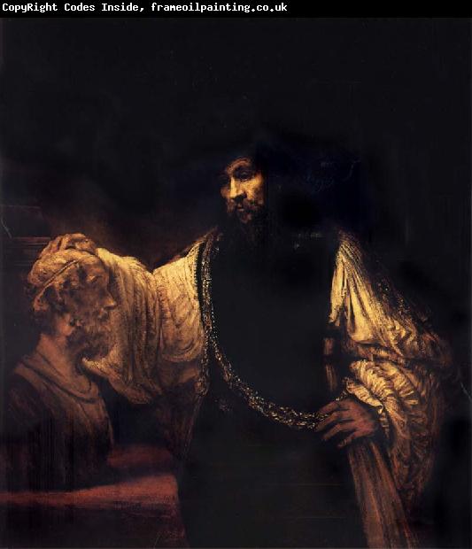 Rembrandt van rijn Aristotle with a Bust of Homer